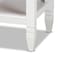 Baxton Studio Naomi and Transitional White Finished Wood 1-Drawer Bedroom Nightstand 168-10822 - alternate 2